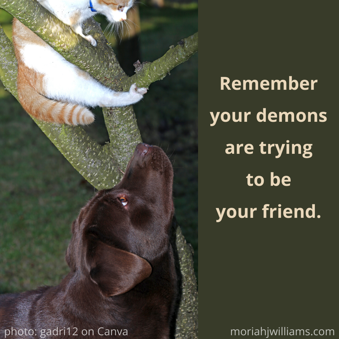 demons trying contrast